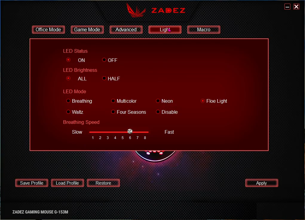 Hướng Dẫn Tùy Chỉnh Ánh Sáng Và Chế Độ Đèn Trên Chuột Gaming ZADEZ G-153M
