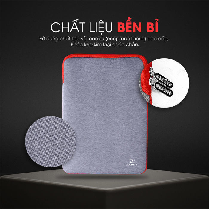 Túi chống sốc Zadez 13.3 inches ZLC-811B (Đen/ Xám)
